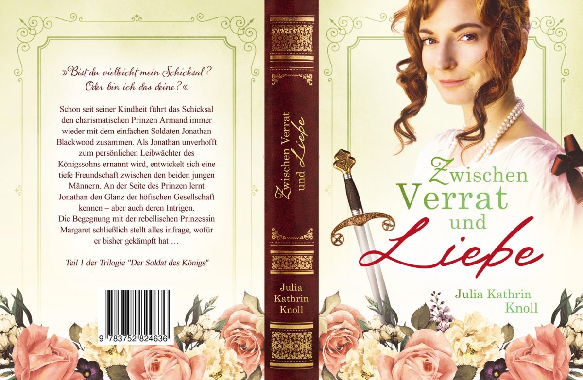 Buchcover Zwischen Verrat und Liebe von Julia Knoll Buchcover Design