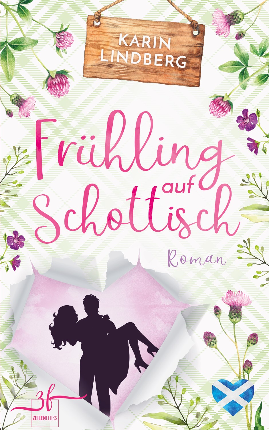 Buchcover Design Liebesroman Frühling auf Schottisch von Karin Lindberg