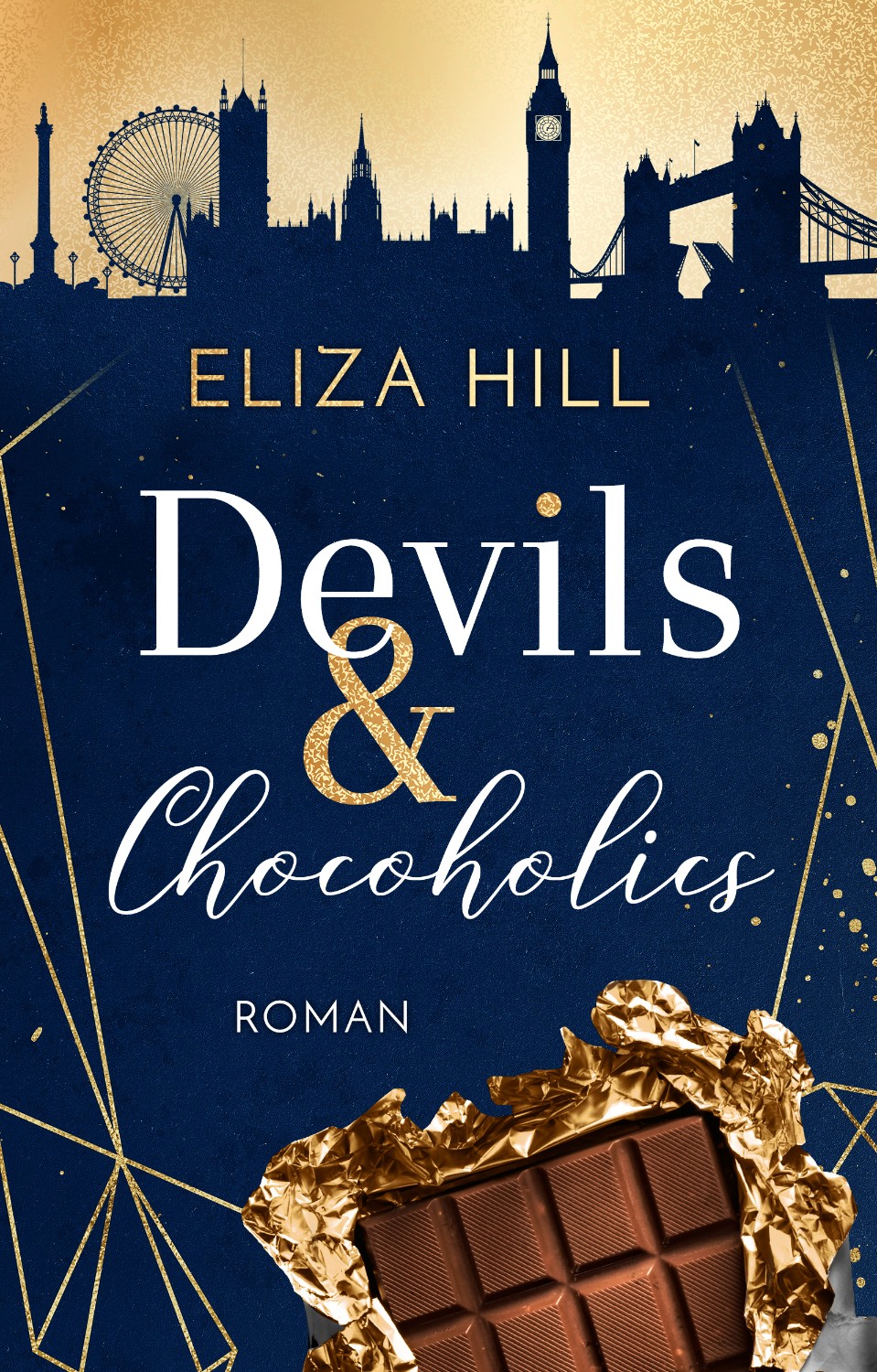 Buchcover Design Liebesroman Devils & Chocoholics von Eliza Hill