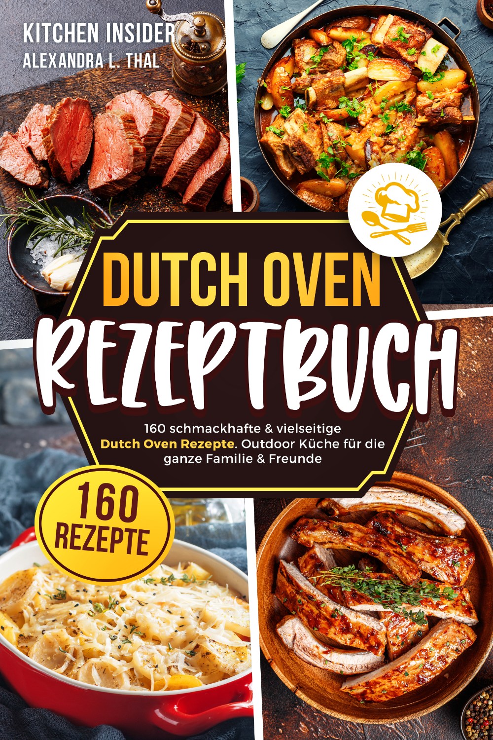Buchcover Design Kochbuch Dutch Oven Rezeptbuch von Alexandra L. Thal