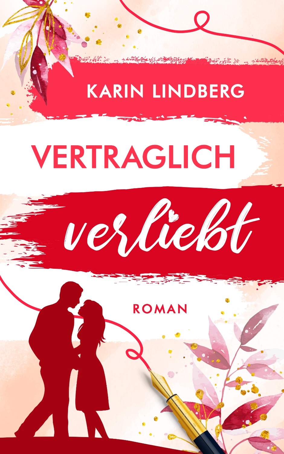 Buchcover Design Liebesroman Vertraglich verliebt von Karin Lindberg