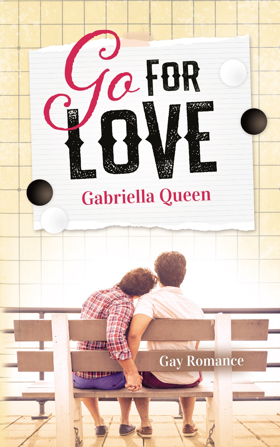Buchcover Design Gay Romance Go for Love von Gabriella Queen