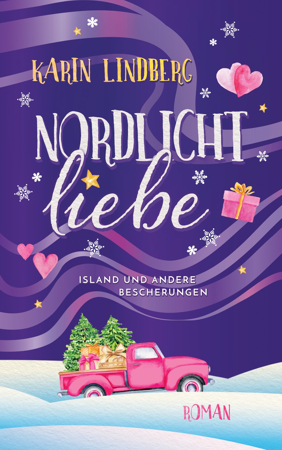 Buchcover Design Liebesroman Nordlichtliebe von Karin Lindberg