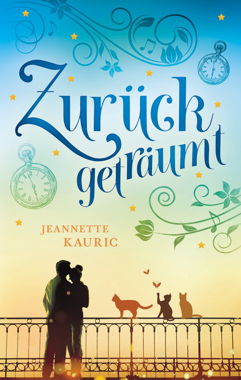 Buchcover Design Liebesroman Zurückgeträumt von Jeannette Kauric