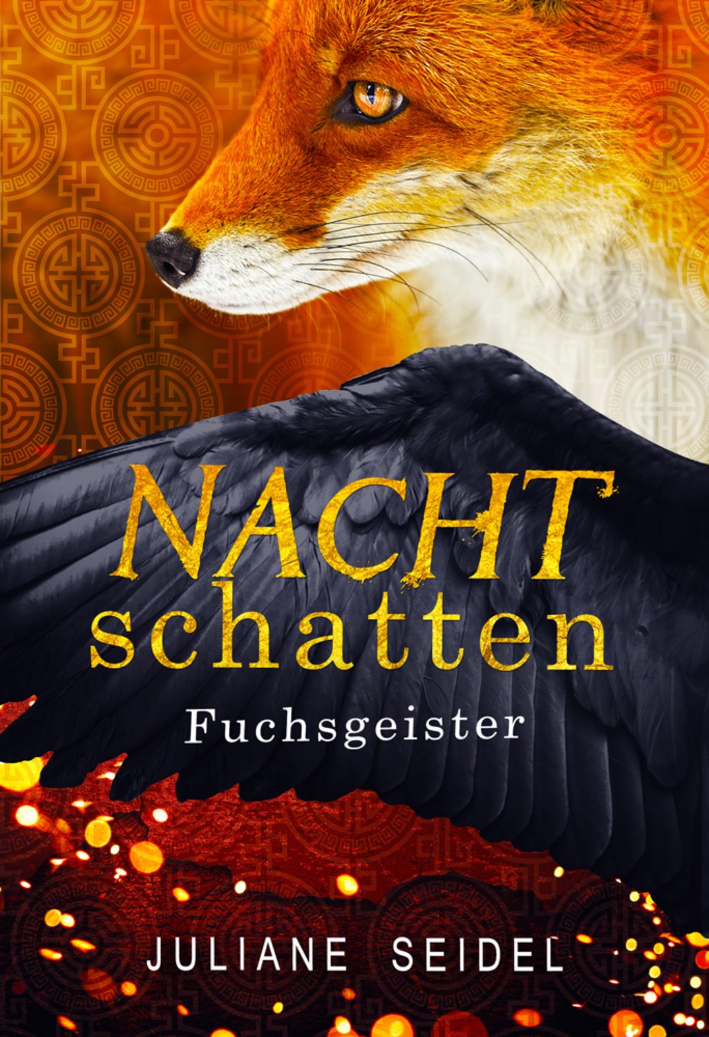Buchcover Design Fantasy Nachtschatten Fuchsgeister von Juliane Seidel